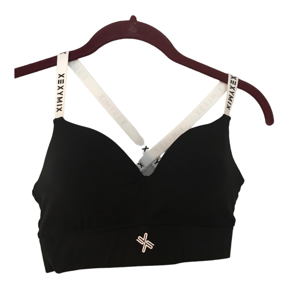 Xexymix padded black sports bra size Medium